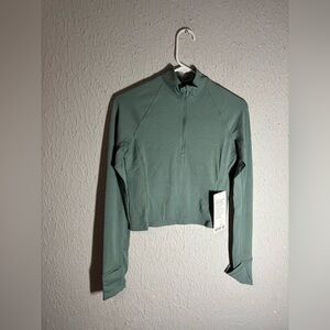 NWT Lululemon It's Rulu Run Ribbed Cropped Half Zip
